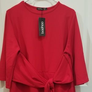 Boohoo, ASOS, Red Dress